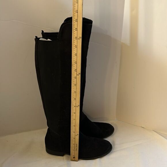 Sexy 20” black jack over knee biker boots size 8 - Picture 8 of 9